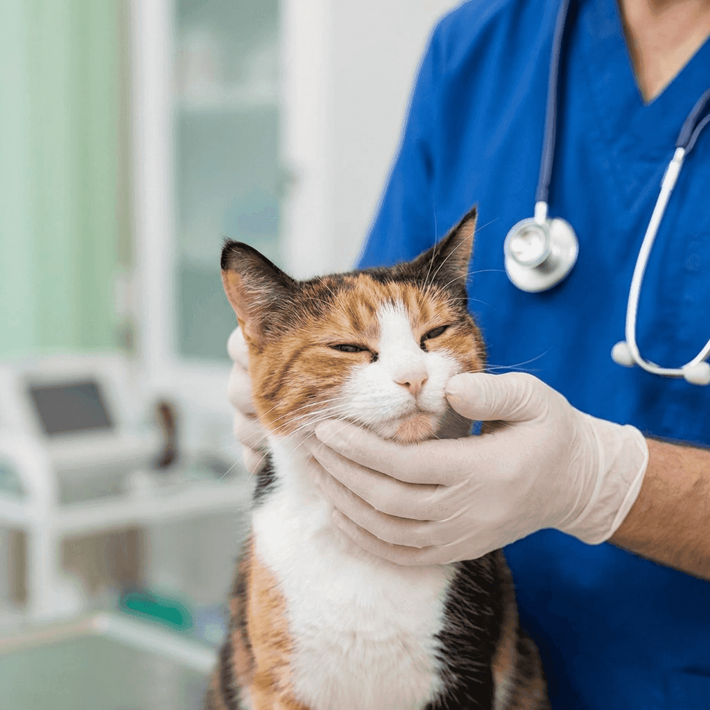 Chat chez le vétérinaire