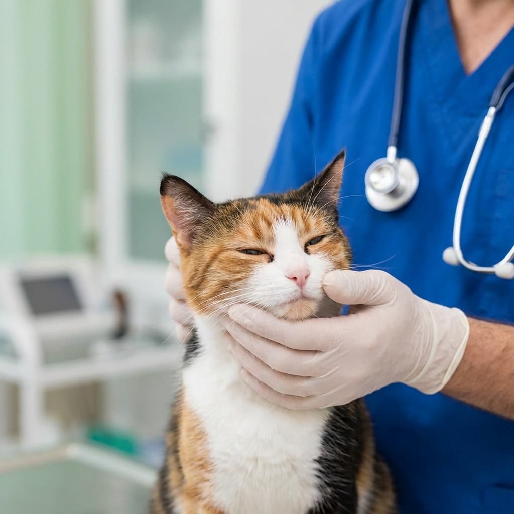 Chat chez le vétérinaire