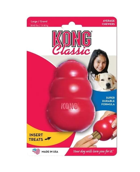 KONG Classic Jouet à Mâcher Remplissable pour Chiens, Grande Taille | Jouet à Mâ