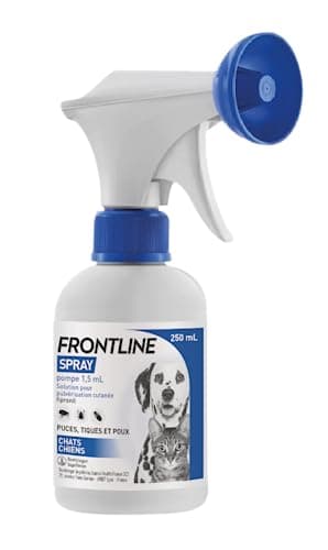 FRONTLINE Spray pompe 1,5ml - Antiparasitaire Chien & Chat - Anti-puces, Anti-Ti