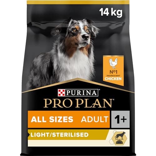 Purina Pro Plan Light Sterilised - Croquettes Chien Stérilisé Adulte, 14 kg | Cr