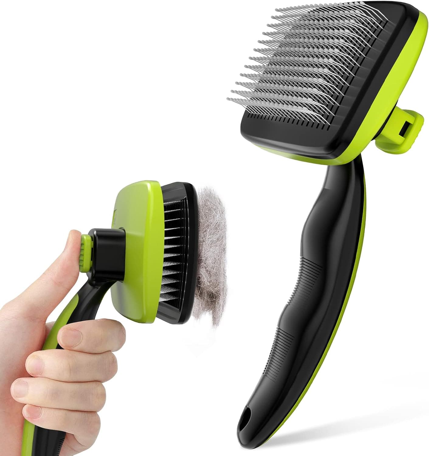 Pecute Brosse à Poils Chien Chat Longs et Courts, Autonettoyante Brosse | Brosse